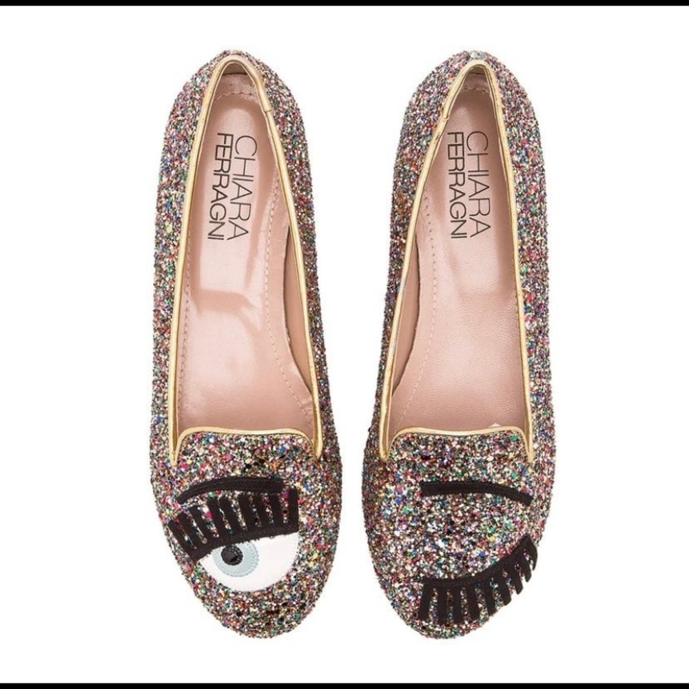 Chiara Ferragni Flirting Italian Leather Flats 9